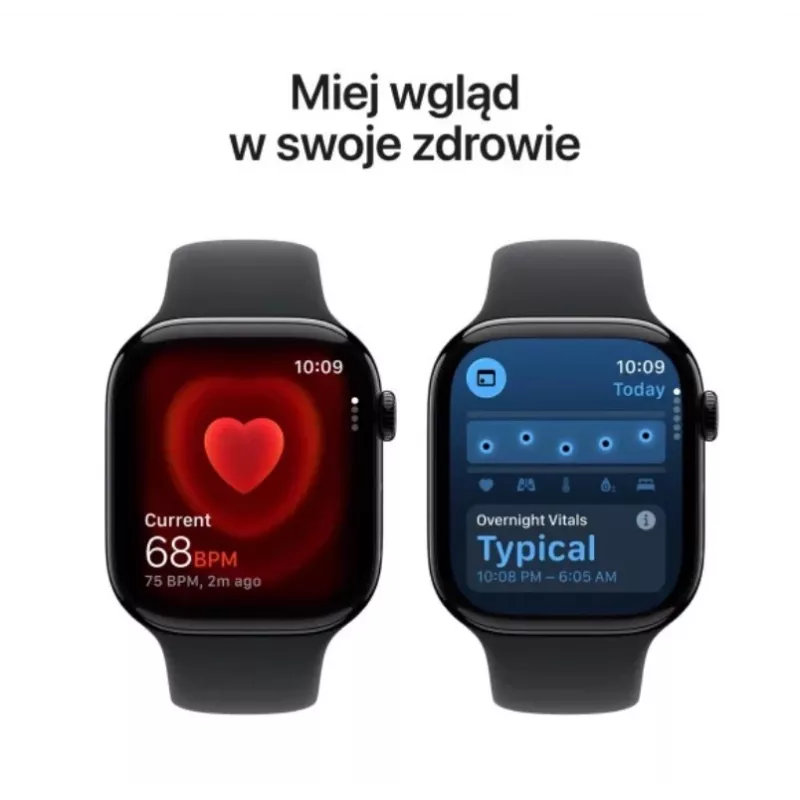 Apple Watch Series 11 GPS+Cellular 46mm Jet Black alumiiniumkorpus musta spordirihmaga (M/L)