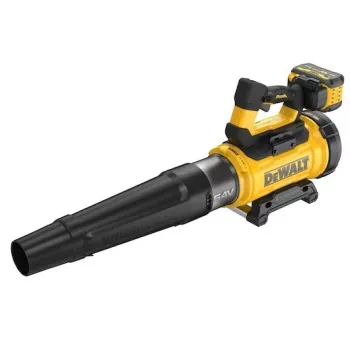 Akutoitega lehepuhur DeWalt DCMBL777X1-QW — harjadeta mootor, 21,5 m³/min, 258 km/h, 9 Ah aku, 3 kiiruse seadistust, 3,2 kg