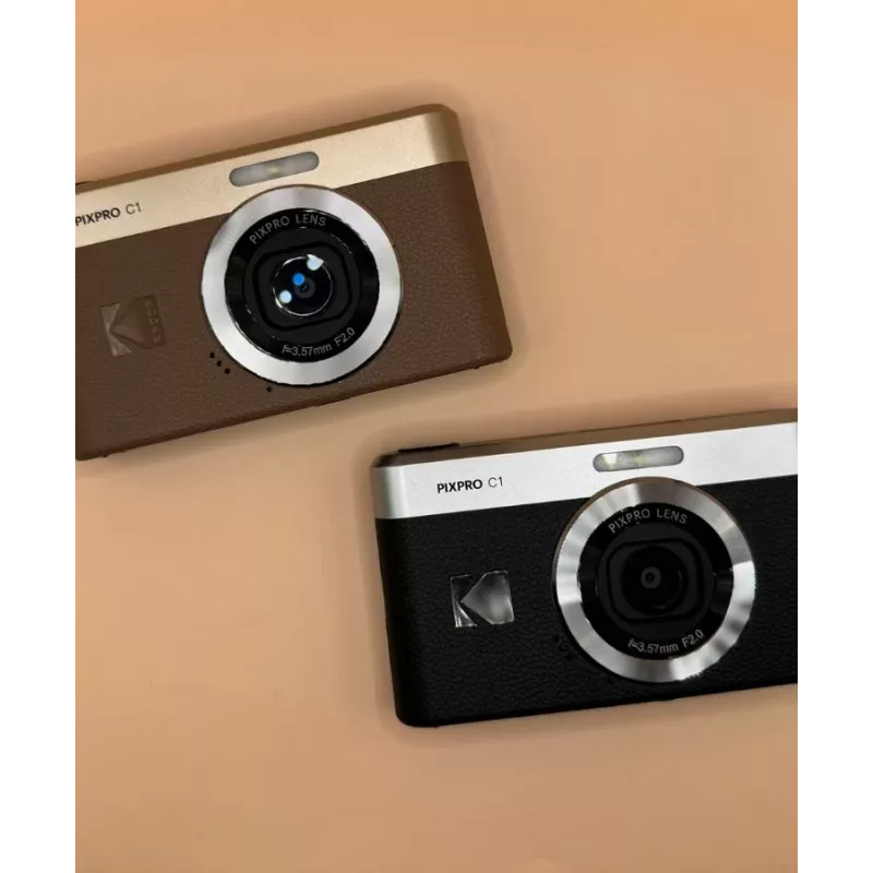 Kodak PIXPRO C1 kompaktkaamera must – 13 MP CMOS – Full HD – 2,8 pööratav LCD