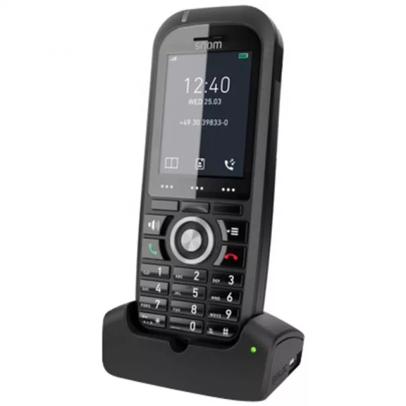Snom M70 DECT telefonitoru kõne tuvastusega, must