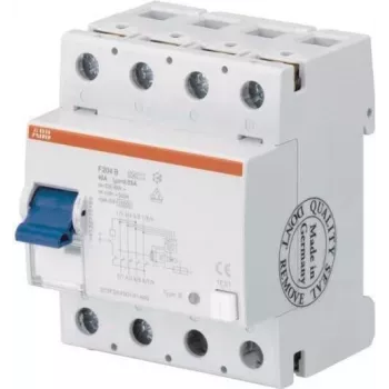 ABB STOTZ-KONTAKT rikkevoolukaitselüliti 4P, tüüp B+, 40A, 30mA F204B+40/0,03 (2CSF204701R1400)