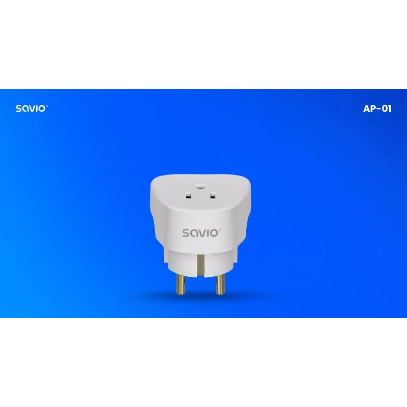 SAVIO AP-01 reisiadapter, USA pesa – EL pistik