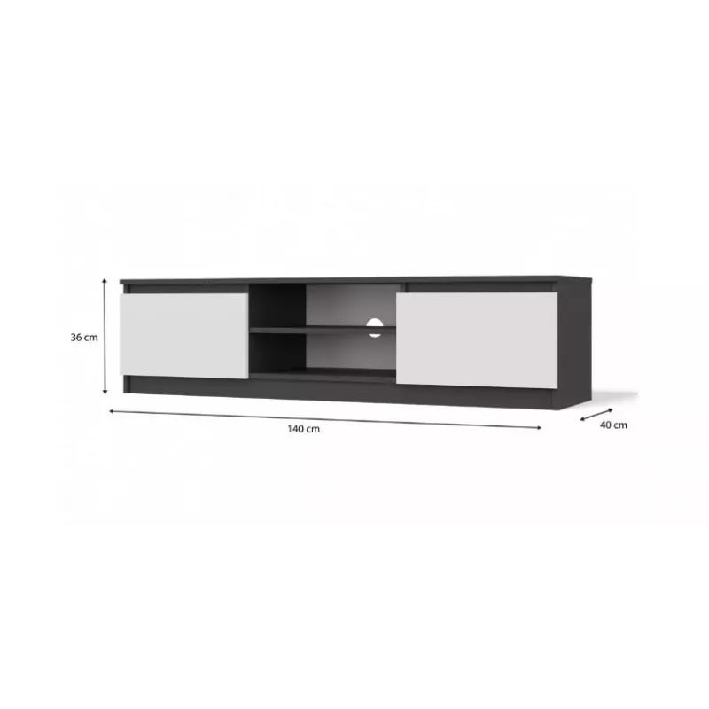 RTV 140 MALWA ANTHRACITE/Valge