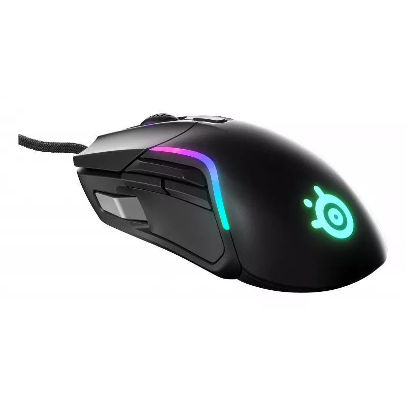 Mänguhiir STEELSERIES Rival 5 — paremakäeline, TrueMove Air andur, 18 000 DPI, 9 programmeeritavat nuppu, USB Type-A, IP54