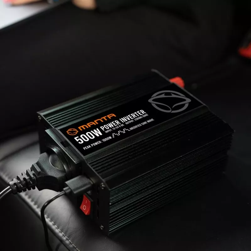 Toiteinverter MANTA MPI500M 500W pidev / 1000W tipp DC-AC