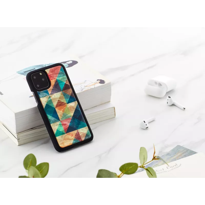Nutitelefoni ümbris iKins iPhone 11 Pro jaoks — mosaiikmust kaitseümbris