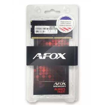 Laptop SODIMM DDR4 8GB 2400MHz AFOX AFSD48EK1P 260-pin SO‑DIMM 1.2V