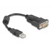 DeLOCK 61549 jadakaabel must 0,25 m USB Type-A RS-232
