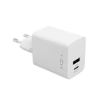 Reisilaadija FIXED Fixed Mini USB-C/USB 45W — kompaktne kahe pordiga laadija USB-C ja USB-A-ga