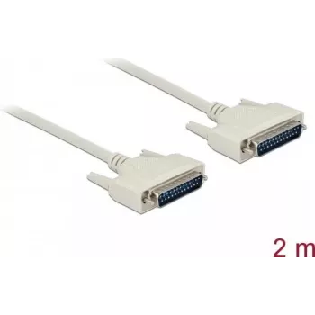 Jadakaabel DELOCK 84231, D-Sub 25 kontakti D-Sub 25 kontaktile, beež, 2 m