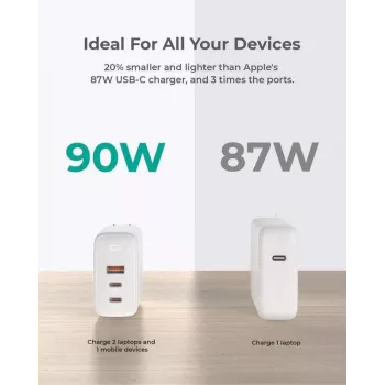 AUKEY PA-B6S valge Omni a Mix GaN ultrafast Wal