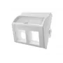 Adapter 45x45 2xRJ45 nurgeline kumer Alantec OS022 — 2-pordiline RJ45 nurgeline adapter