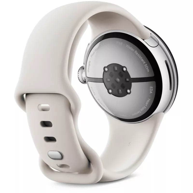 Google Pixel Watch 3 LTE Sport Wristband 41mm, Hõbedane/Porcelain