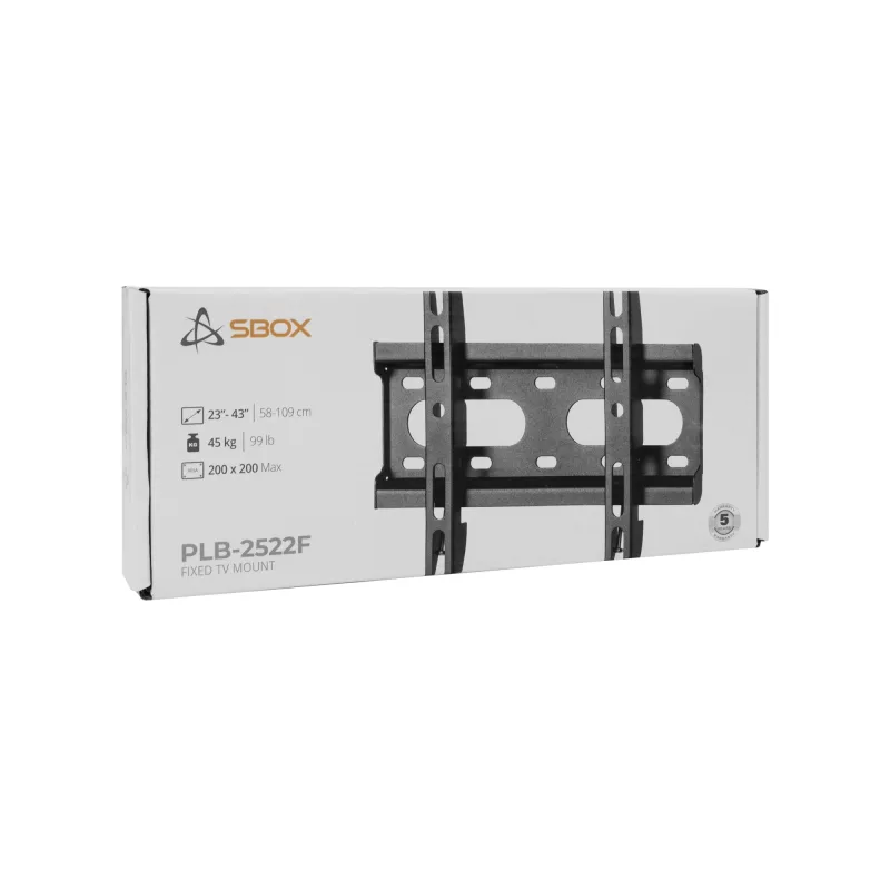 Kinnitusklamber SBOX PLB-2522F-2 koormustele 23–43/45 kg, plaat 200×200 mm