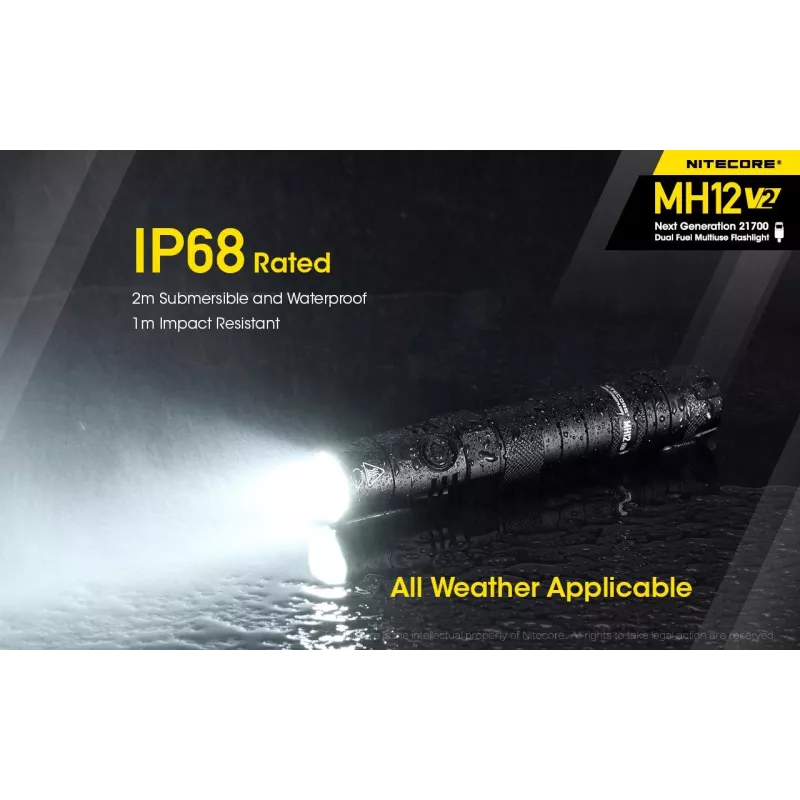 Käsilamp Nitecore MH12 V2 Must
