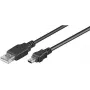 Goobay USB 2.0 Hi-Speed kaabel 1 m, must, 1 m - USB 2.0-pistik (tüüp A) > USB 2.0 minipistik (tüüp B, 5-kontaktiline) (45740)