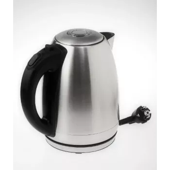 Elektriline veekeetja Adler AD1223 — 1,7 L, 2000 W, roostevaba teras mustade detailidega
