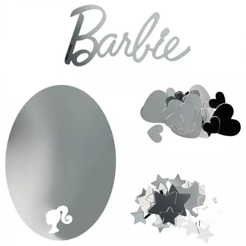 Peegelseinakleeps Paladone PP13751BR Barbie disain – dekoratiivne isekleepuv peegelkleeps