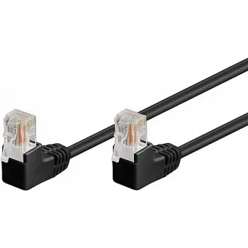 Wentronic 96090 paigalduskaabel, RJ-45 isane/isane, Cat5e, U/UTP, must (96090)