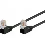 Wentronic 96090 paigalduskaabel, RJ-45 isane/isane, Cat5e, U/UTP, must (96090)