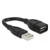 DeLOCK USB-kaabel 15 cm USB 2.0 USB A Must