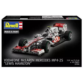 REVELL plastikmudel McLaren Mercedes MP4-25 Lewis Hamilton — 1:24 mõõtkavas komplekt