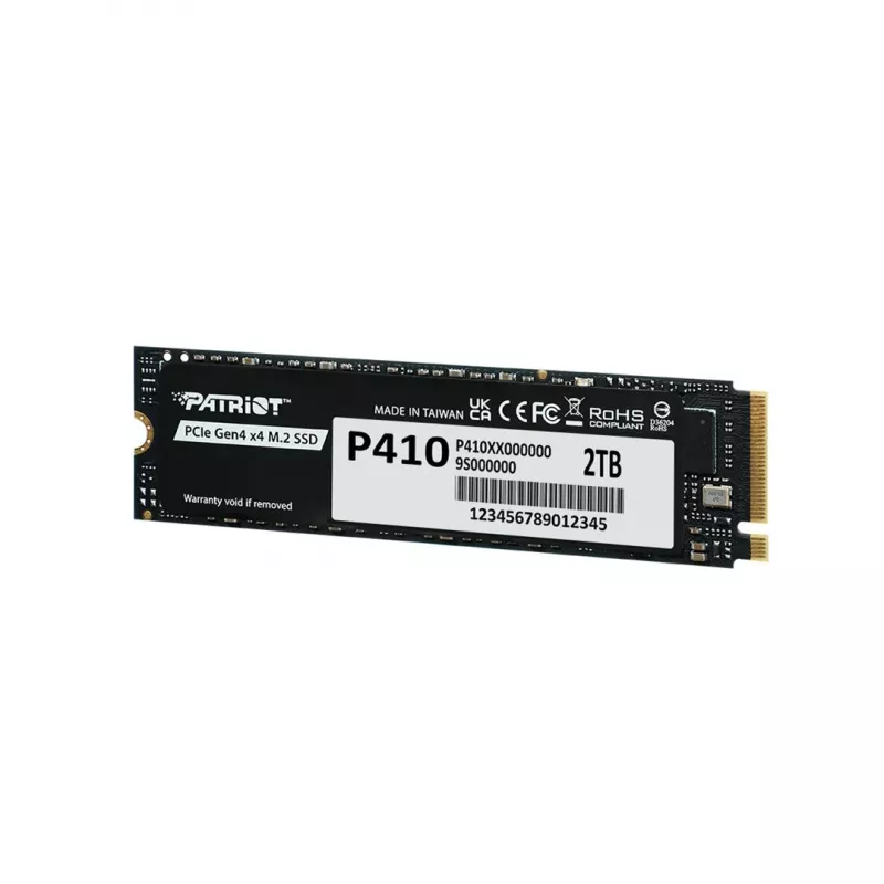 PATRIOT P410 2 TB M.2 NVMe pooljuhtketas, 2000 GB, M.2 kujutegur