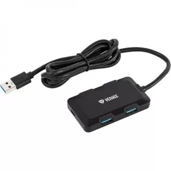 Yenkee YHB 4341BK 4-pordi USB 3.0 laadimisjaotur
