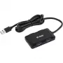 Yenkee YHB 4341BK 4-pordi USB 3.0 laadimisjaotur