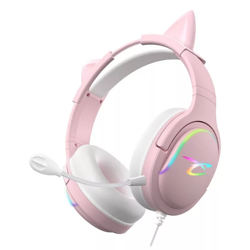 Peakomplekt Subsonic Spectra LED mänguripeakomplekt Sweety Pink