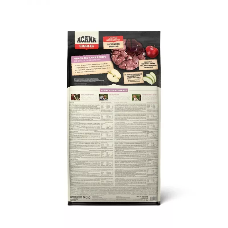 ACANA Singles Grass-Fed Lamb - kuiv koeratoit - 17kg