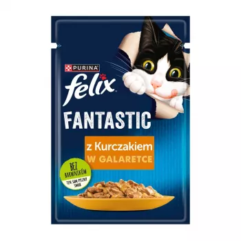 Niiske kassitoit Felix PURINA kotike 85 g — kanamaitseline, täiskasvanud kassidele, 82% niiskust, 11,5% valku