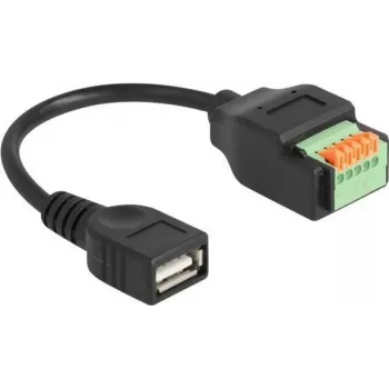 DeLOCK USB 2.0 kaabel Type-A emane klemmiploki adapterile 15 cm