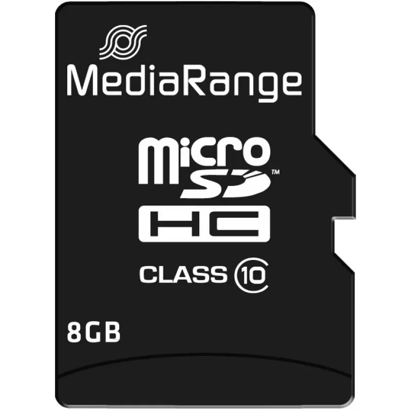 Mälukaart Micro SDHC 8GB C10/W/ADAPTER MR957 Mediarange