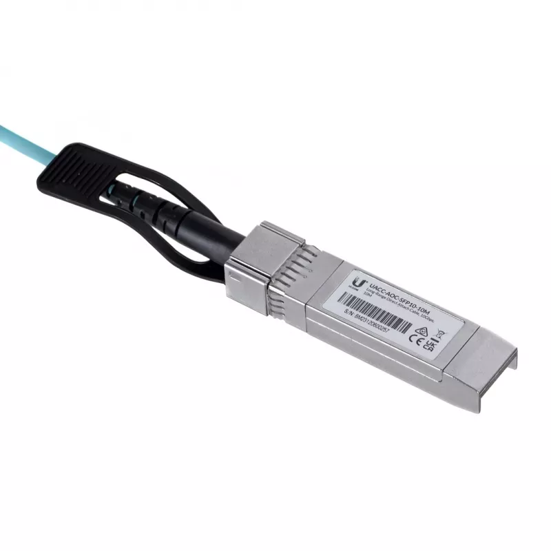 Kiudoptiline/AOC kaabel UBIQUITI UACC-AOC-SFP10-5M SFP+ - SFP+, 10 Gbit/s, 5 m, 850 nm, PVC kest, akvamariin