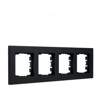 Katteraam 4-kordne Gira 021409 modulaarsetele lülitussüsteemidele, 4-kohaline paigaldus