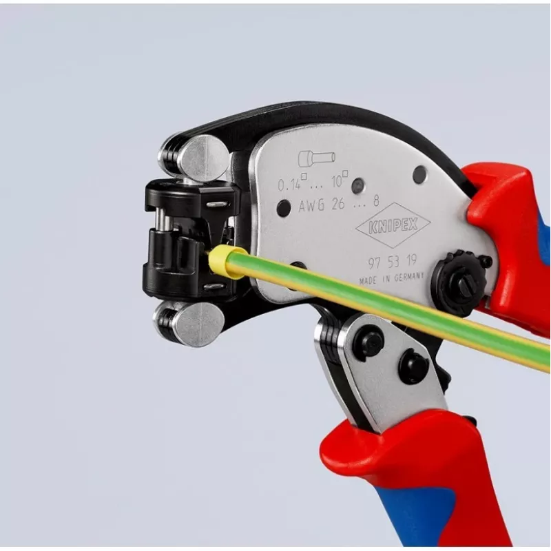 KNIPEX Twistor T isereguleeruvad presskruistangid Traadiotsa hülsside presskruistangid