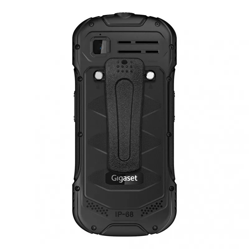 GIGASET GLX 8 ACTIVE must 6,1 cm 2,4-tolline ekraan Push-to-talk funktsioon 2500 mAh aku IP68 2 MP kaamera Dual-SIM Bluetooth