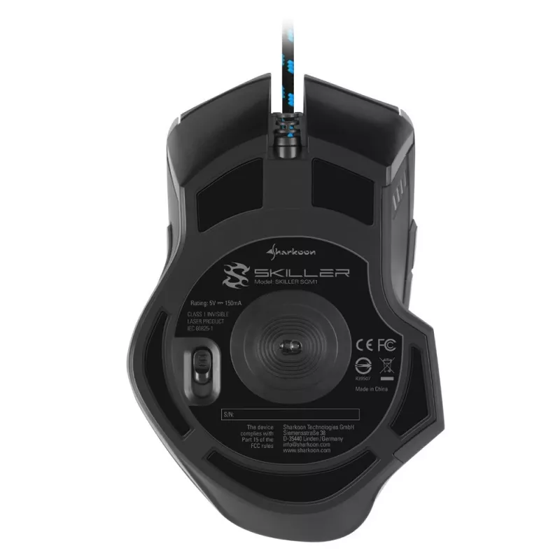 Sharkoon Skiller SGM1 hiir Mängimine Paremakäeline USB Type-A Optiline 10800 DPI