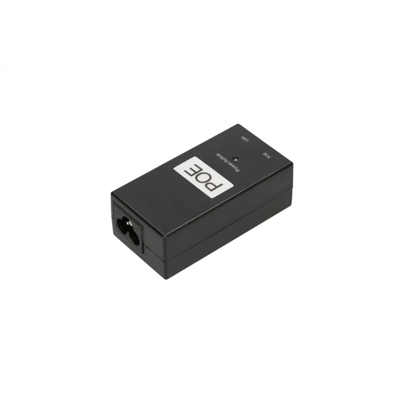 PoE toiteplokk Extralink POE-24-24W-G 24V 1A 24W Gigabit, siseruumidesse, must, AC toitekaabel kaasas