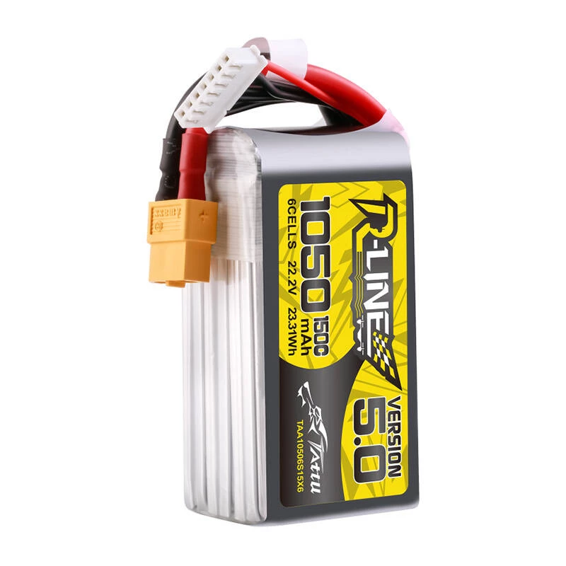 Tattu R-Line 5.0 aku 1050 mAh 22,2 V mitmevärviline