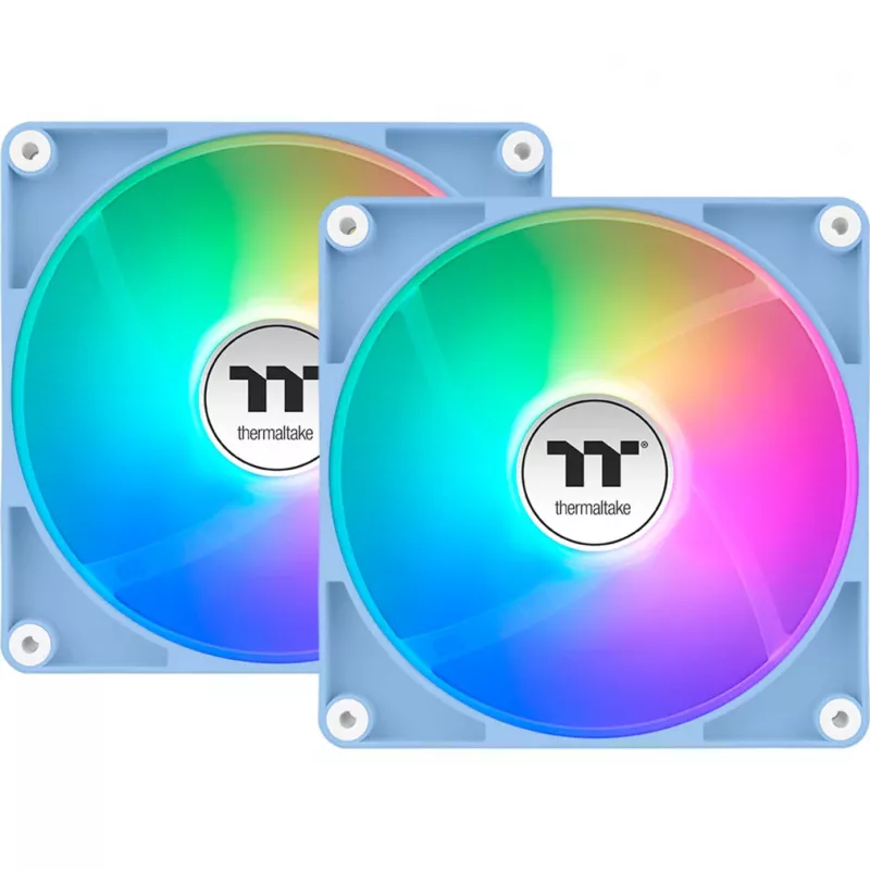 PC jahutusventilaator THERMALTAKE CT140 Reverse ARGB Sync 140mm Hydrangea Blue 2 tk pakend