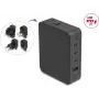 Toiteadapter DELOCK 145W 3×USB-C ja 1×USB-A-ga