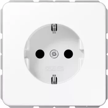 JUNG CD 1520 BFKI WW Schuko pistikupesa, tüüp F, purunemiskindel, alpivalge