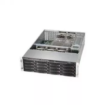 Super Micro Supermicro SC836 BE16-R920B - Rack - rack-mountable - 3U - Erweitertes ATX - SAS - Hot-Swap 920 Watt - Must - USB/Serial (CSE-836BA-R920B)