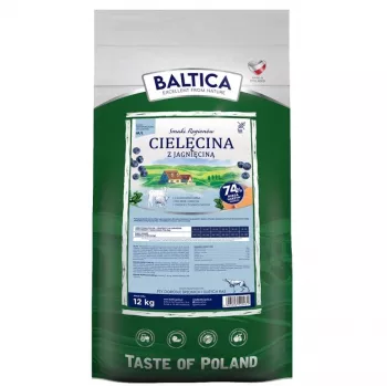 BALTICA piirkondlikud maitsed Keskmiste ja suurte tõugude Vasikaliha lambaga - kuivtoit koertele - 12kg