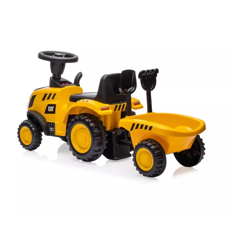 CAT sõiduk Traktor koos haagisega kollane sõidetav mänguasi