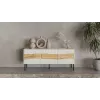 Cama INSERTO 3D TV-kapp 143.5x40x61.5 kašmiir + LED