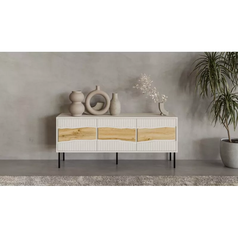 Cama INSERTO 3D TV-kapp 143.5x40x61.5 kašmiir + LED