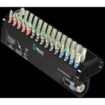 Wera Bit-Set 30-pc BC Stainless/30 Bit-Check Phillips Phillips, Phillips Pozidriv, TORX, sisekuuskant (05071109001)